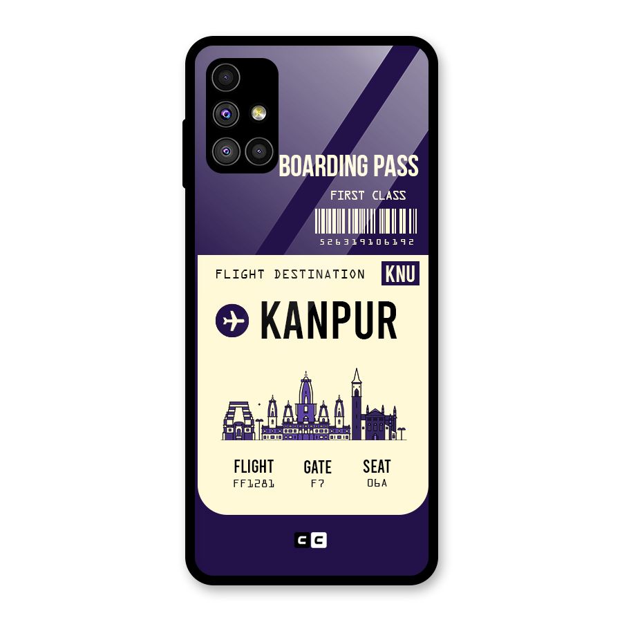 Kanpur Boarding Pass Glass Back Case for Galaxy M51