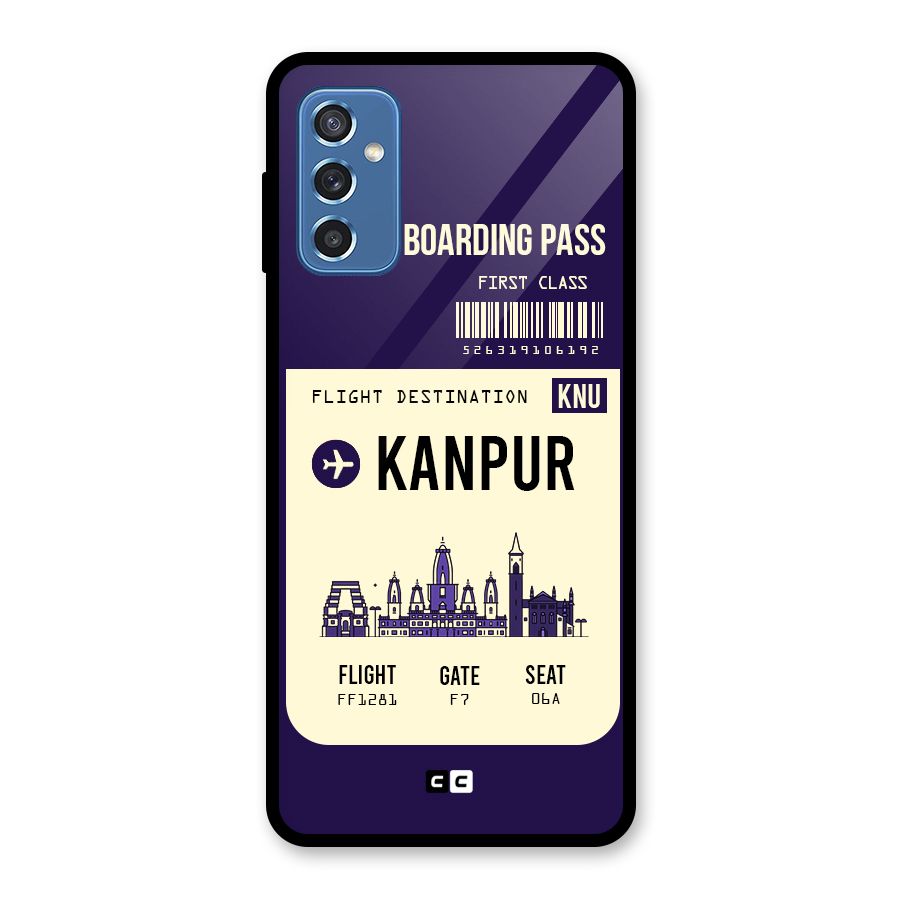 Kanpur Boarding Pass Glass Back Case for Galaxy M52 5G