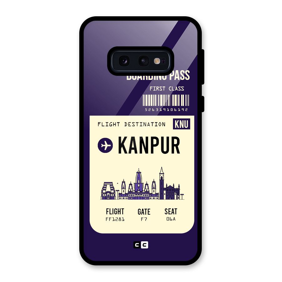 Kanpur Boarding Pass Glass Back Case for Galaxy S10e