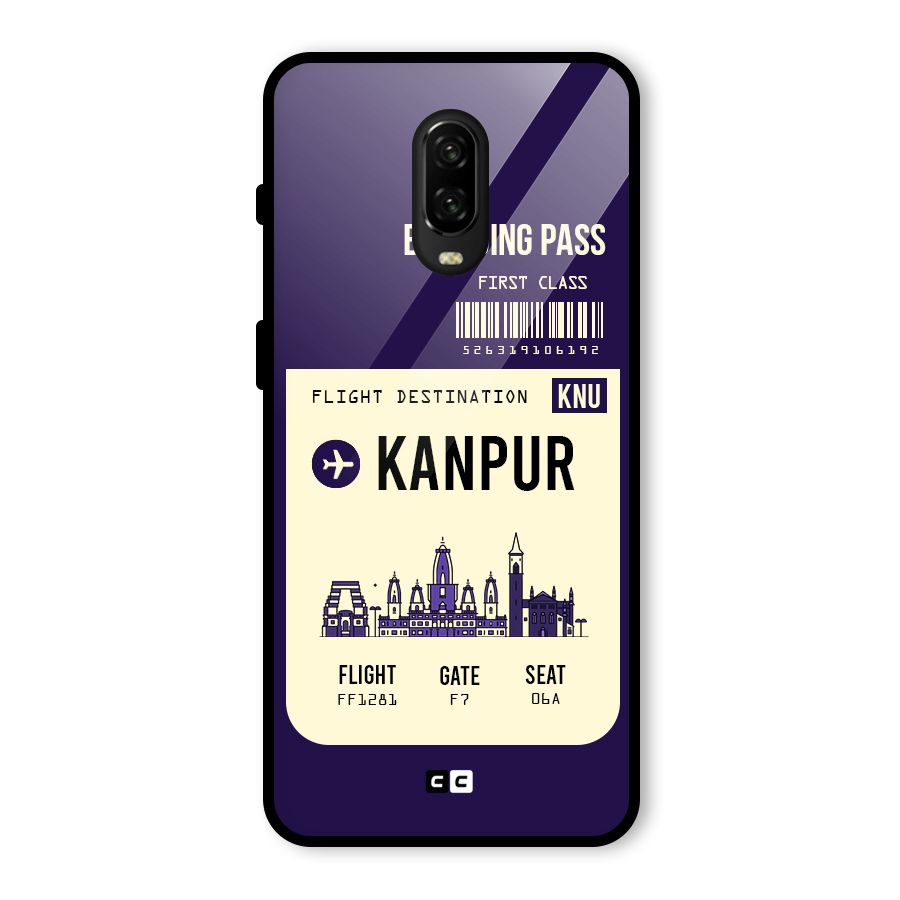 Kanpur Boarding Pass Glass Back Case for OnePlus 6T