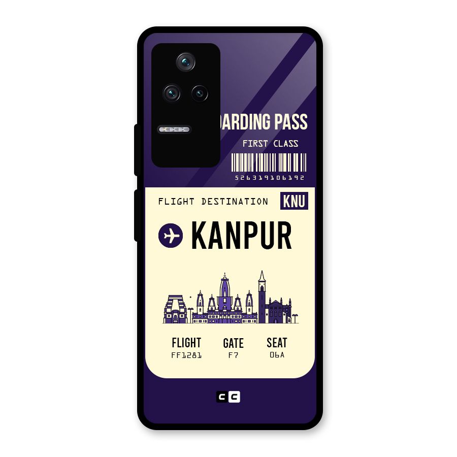 Kanpur Boarding Pass Glass Back Case for Poco F4 5G