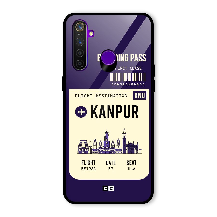 Kanpur Boarding Pass Glass Back Case for Realme 5 Pro