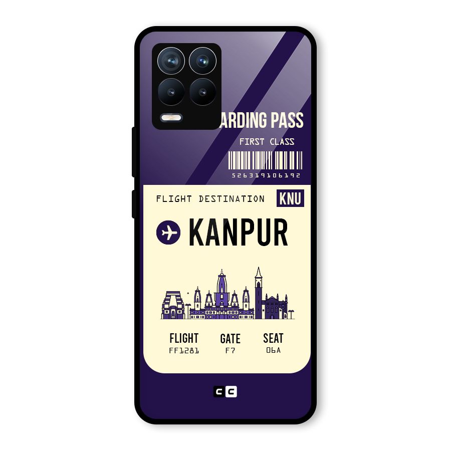Kanpur Boarding Pass Glass Back Case for Realme 8 Pro
