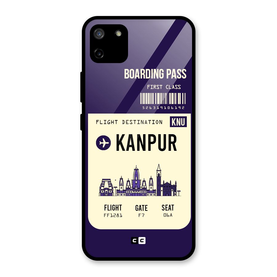 Kanpur Boarding Pass Glass Back Case for Realme C11