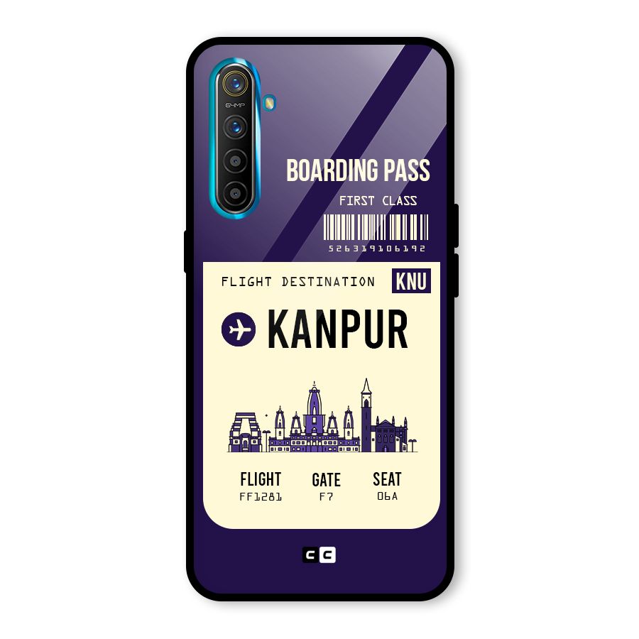 Kanpur Boarding Pass Glass Back Case for Realme X2