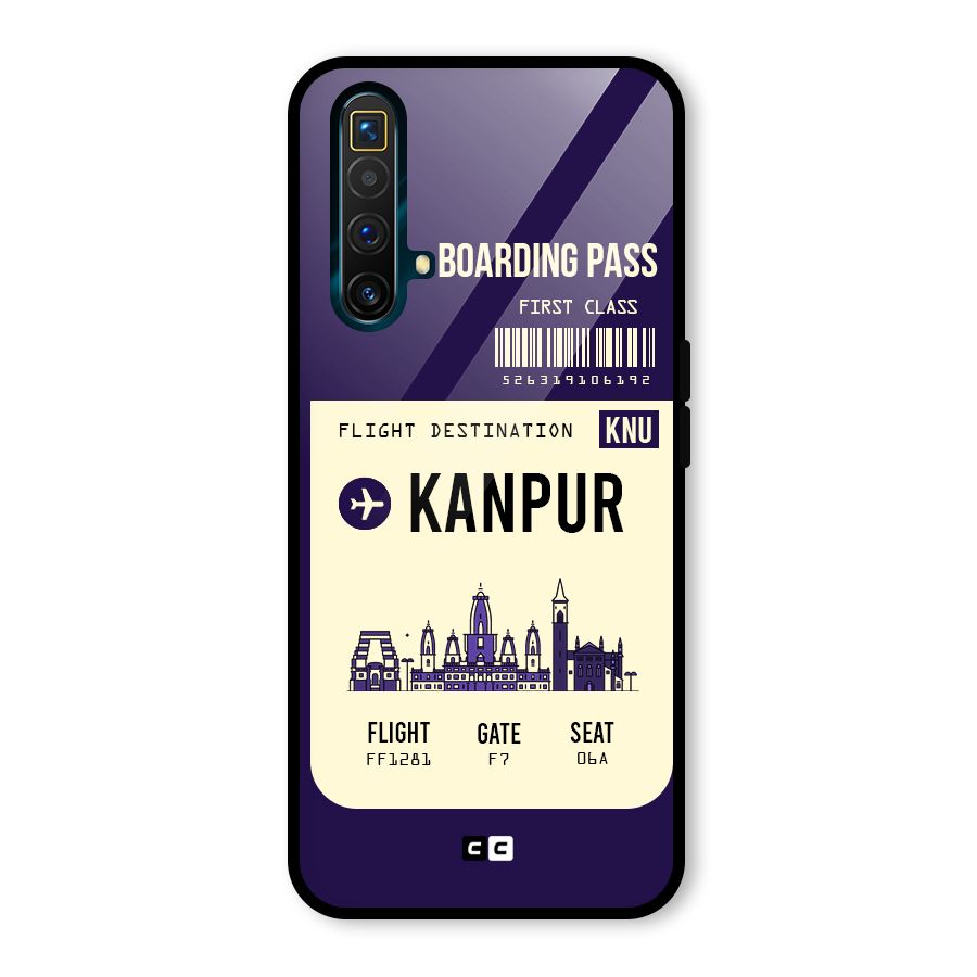 Kanpur Boarding Pass Glass Back Case for Realme X3 SuperZoom