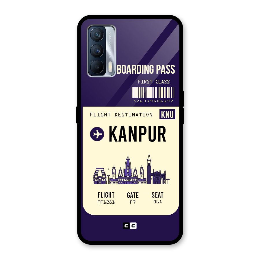 Kanpur Boarding Pass Glass Back Case for Realme X7