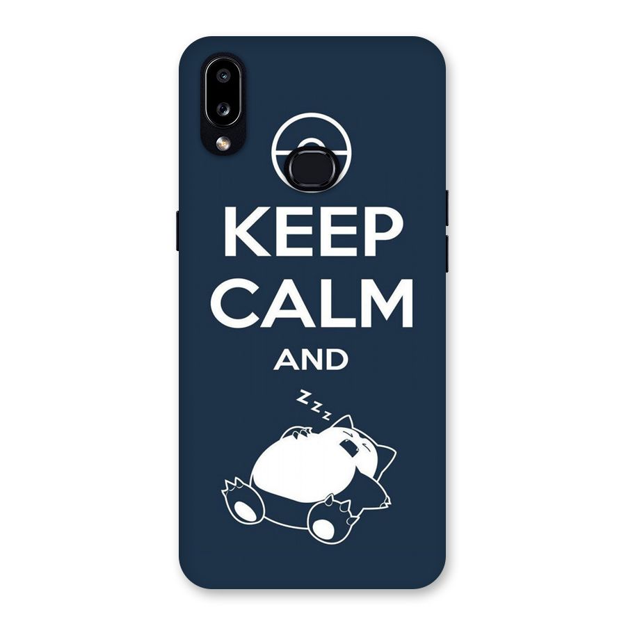 Keep Calm and Sleep Back Case for Galaxy A10s