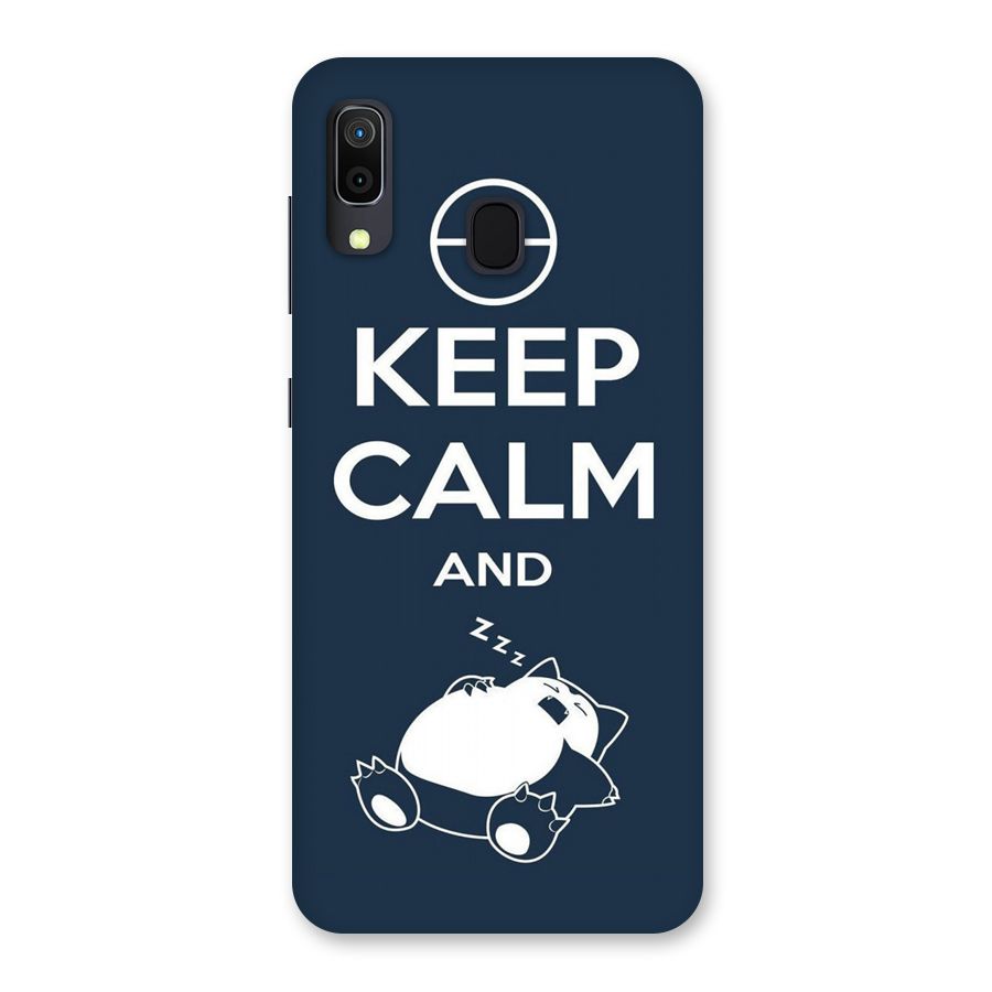 Keep Calm and Sleep Back Case for Galaxy A30