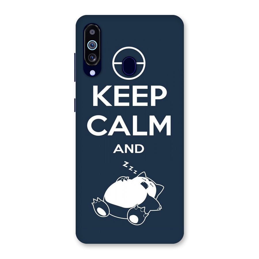 Keep Calm and Sleep Back Case for Galaxy A60