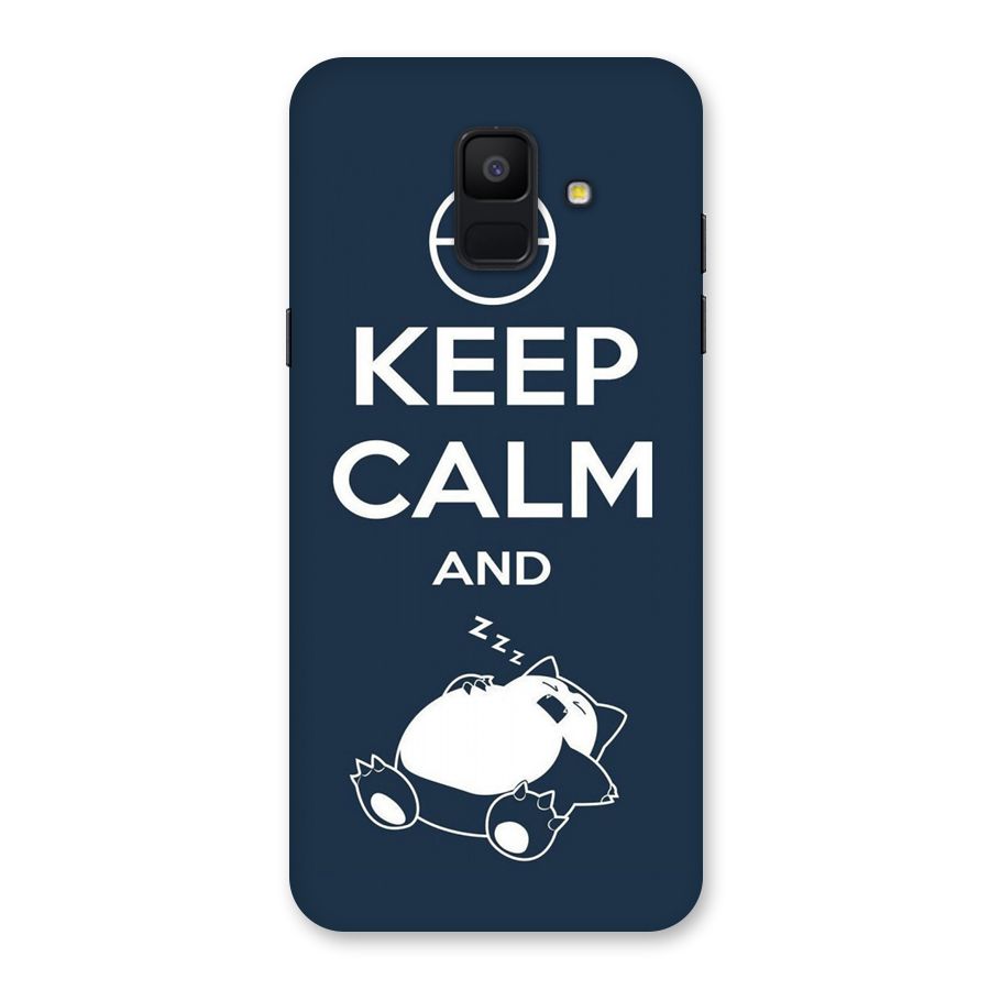 Keep Calm and Sleep Back Case for Galaxy A6 (2018)