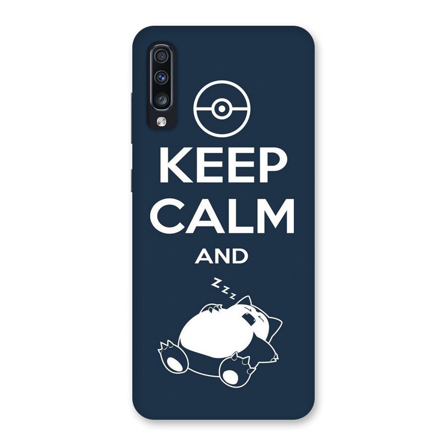 Keep Calm and Sleep Back Case for Galaxy A70