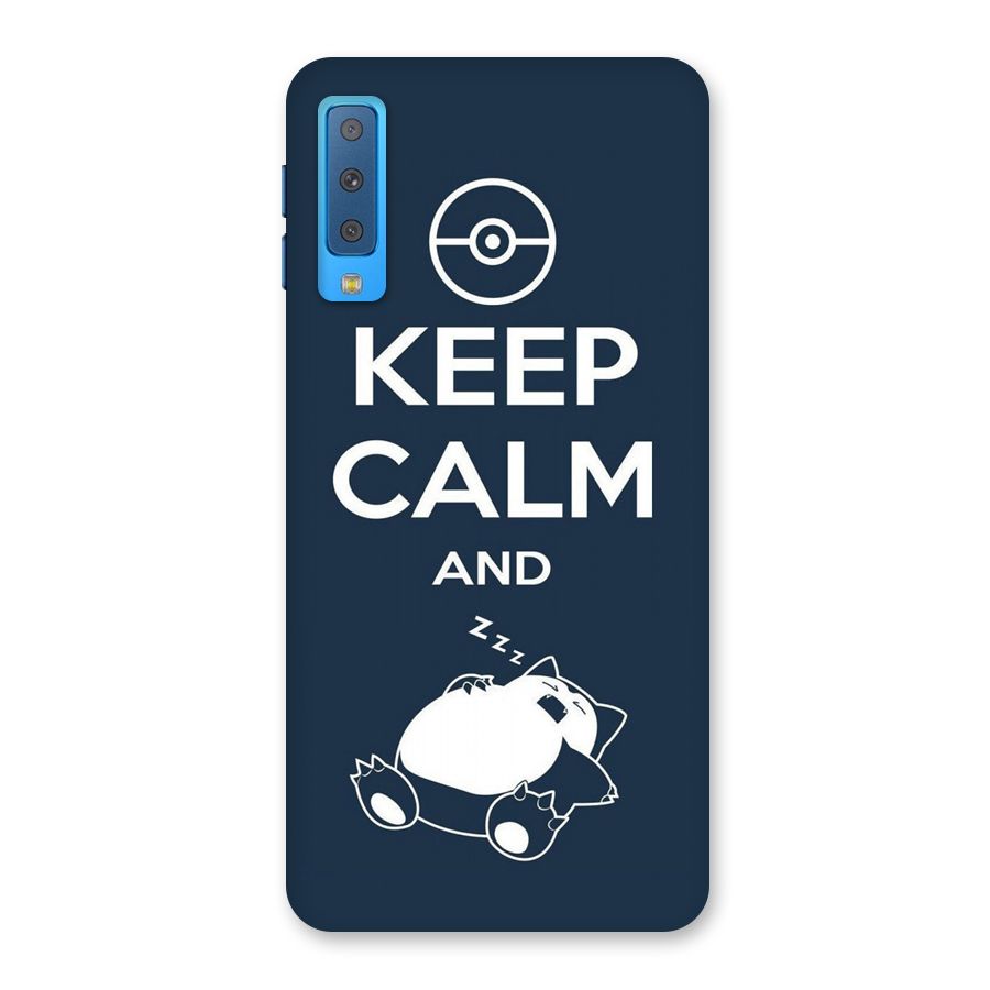 Keep Calm and Sleep Back Case for Galaxy A7 (2018)