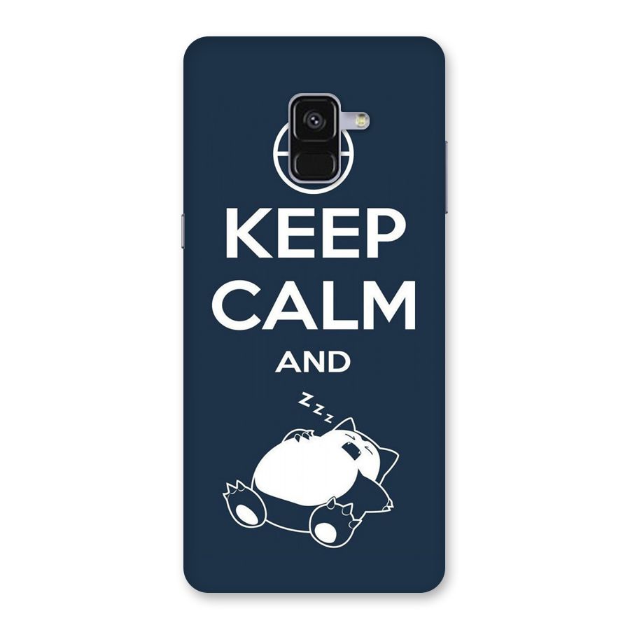 Keep Calm and Sleep Back Case for Galaxy A8 Plus