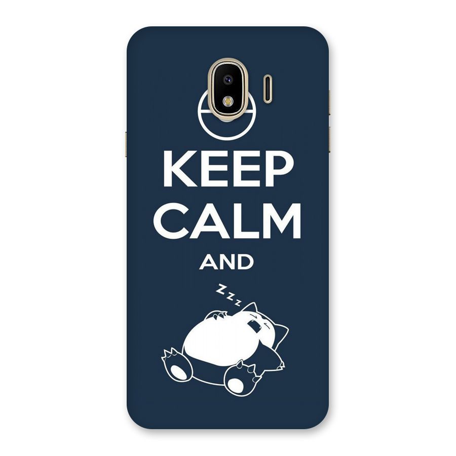 Keep Calm and Sleep Back Case for Galaxy J4