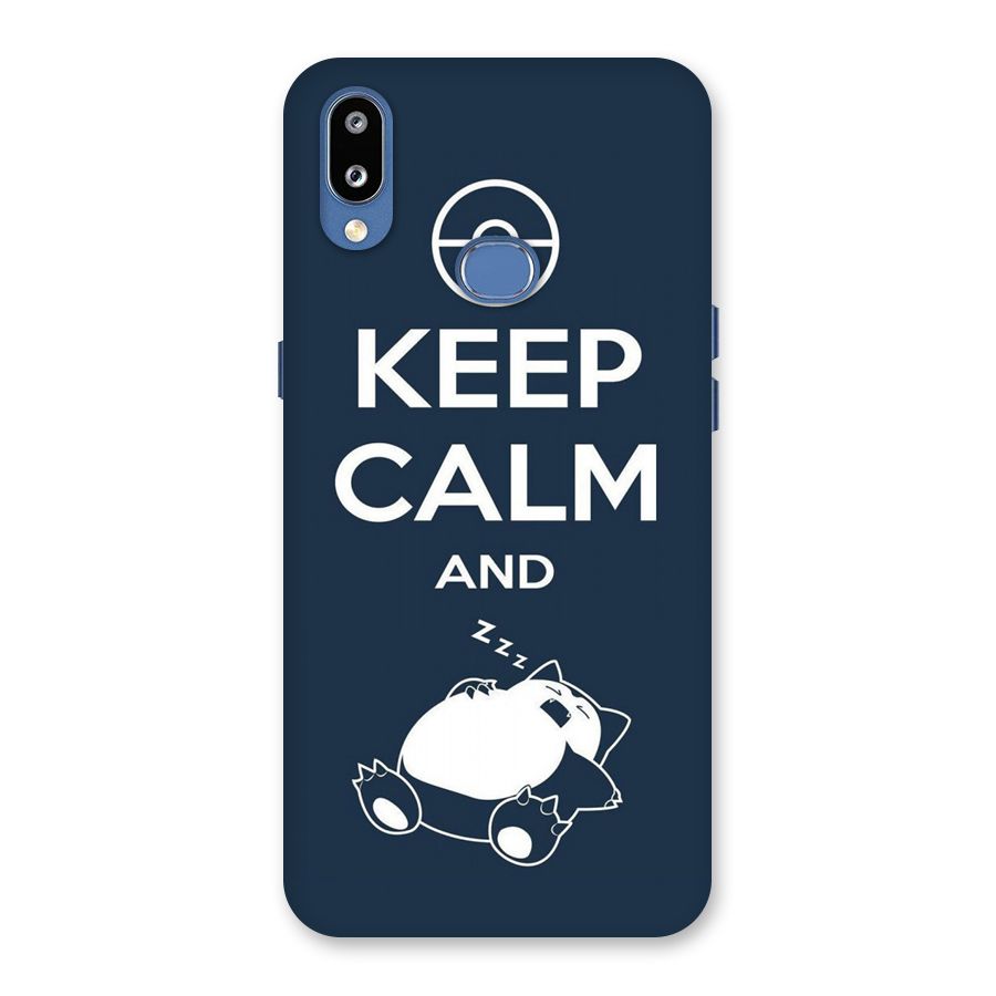 Keep Calm and Sleep Back Case for Galaxy M01s