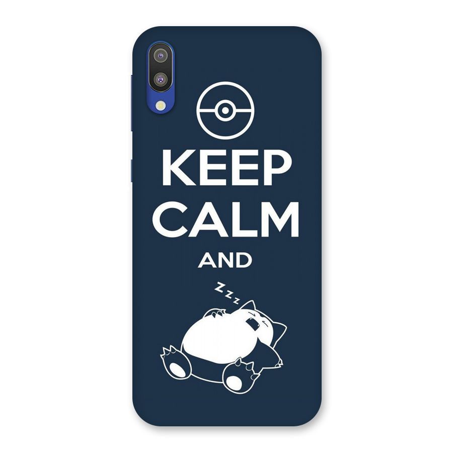 Keep Calm and Sleep Back Case for Galaxy M10