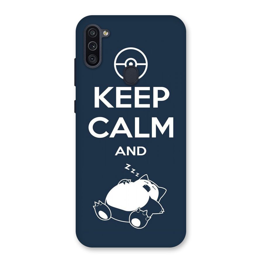 Keep Calm and Sleep Back Case for Galaxy M11