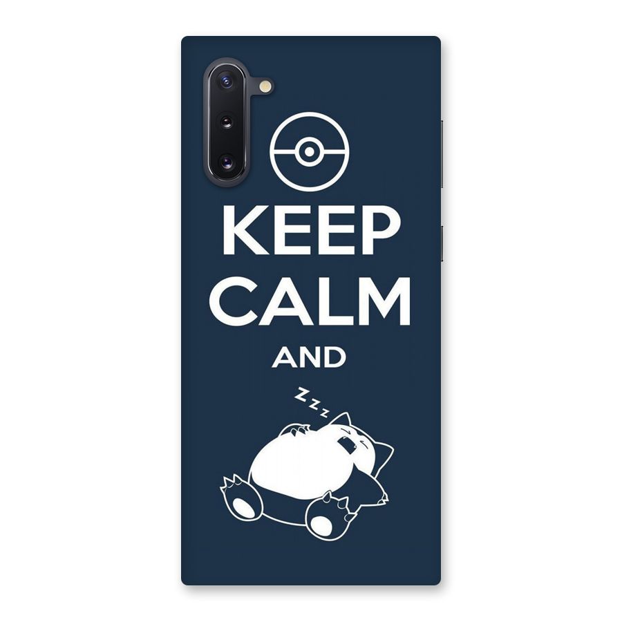 Keep Calm and Sleep Back Case for Galaxy Note 10