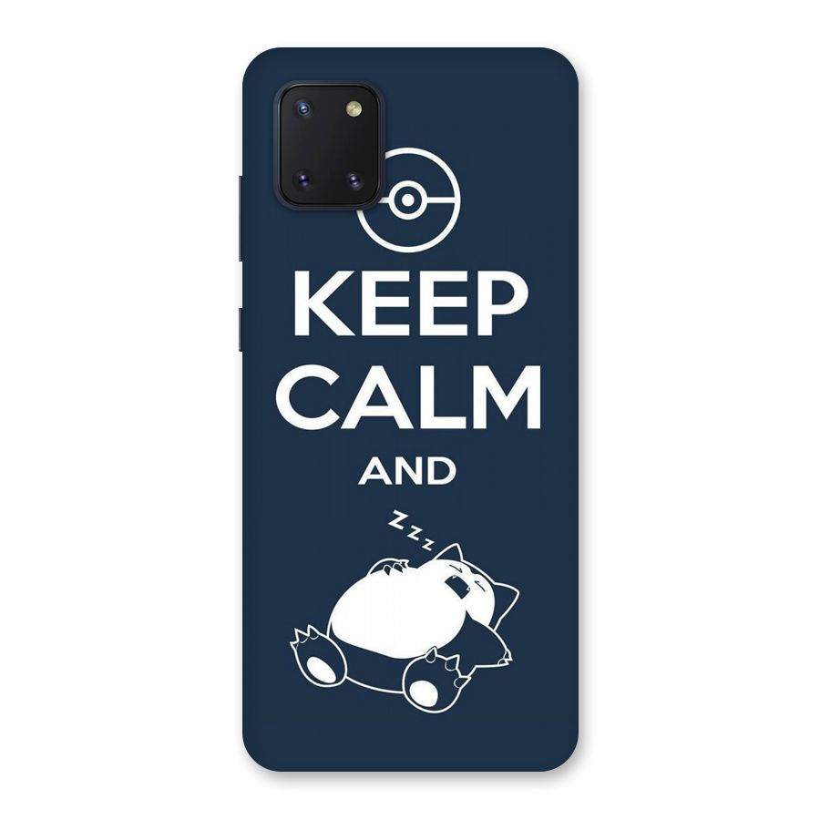 Keep Calm and Sleep Back Case for Galaxy Note 10 Lite
