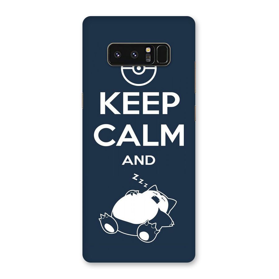 Keep Calm and Sleep Back Case for Galaxy Note 8