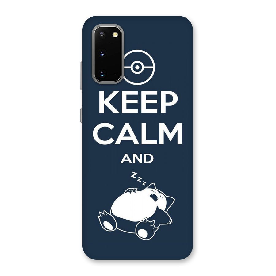 Keep Calm and Sleep Back Case for Galaxy S20