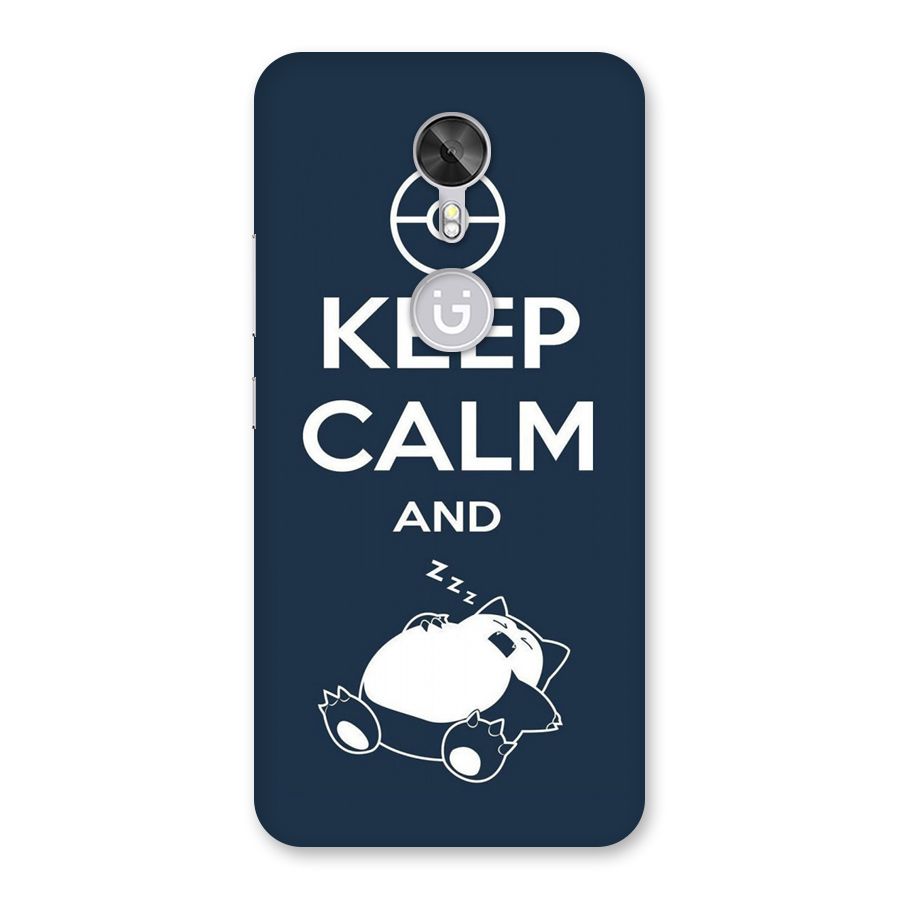 Keep Calm and Sleep Back Case for Gionee A1