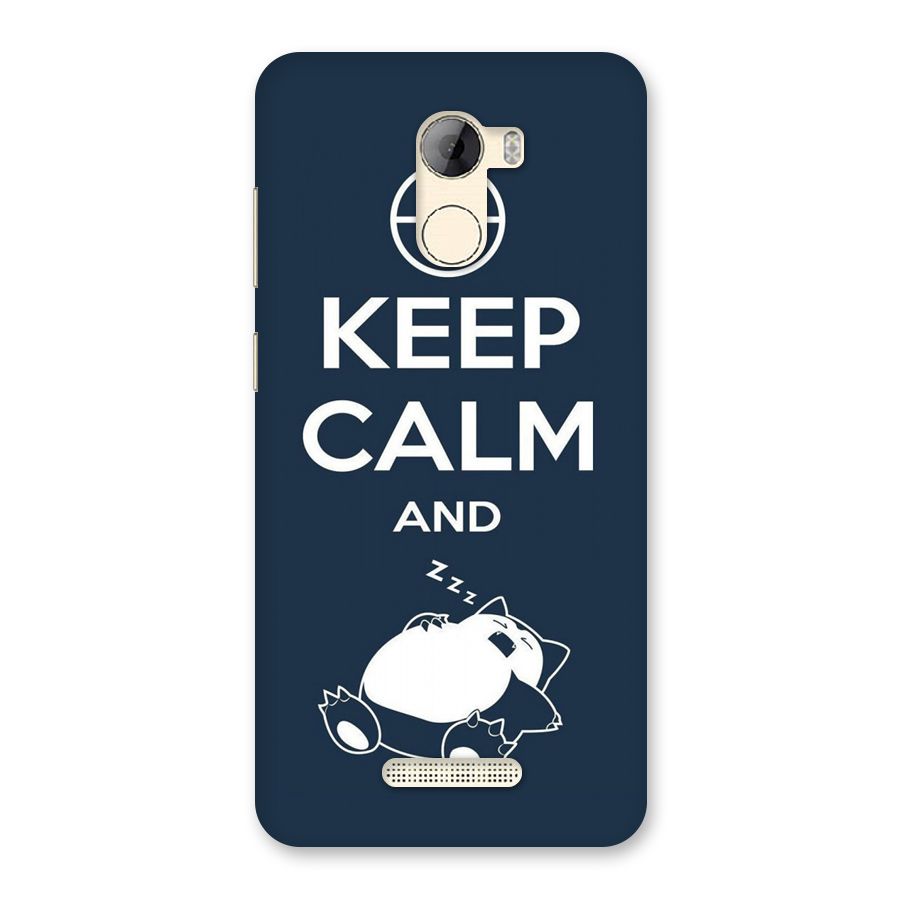 Keep Calm and Sleep Back Case for Gionee A1 LIte