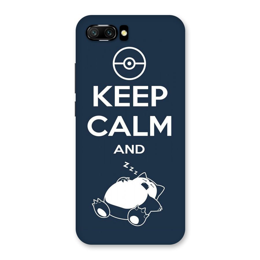 Keep Calm and Sleep Back Case for Honor 10