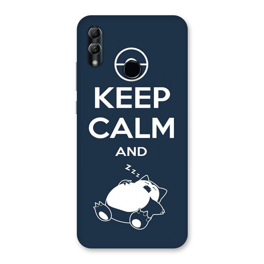 Keep Calm and Sleep Back Case for Honor 10 Lite