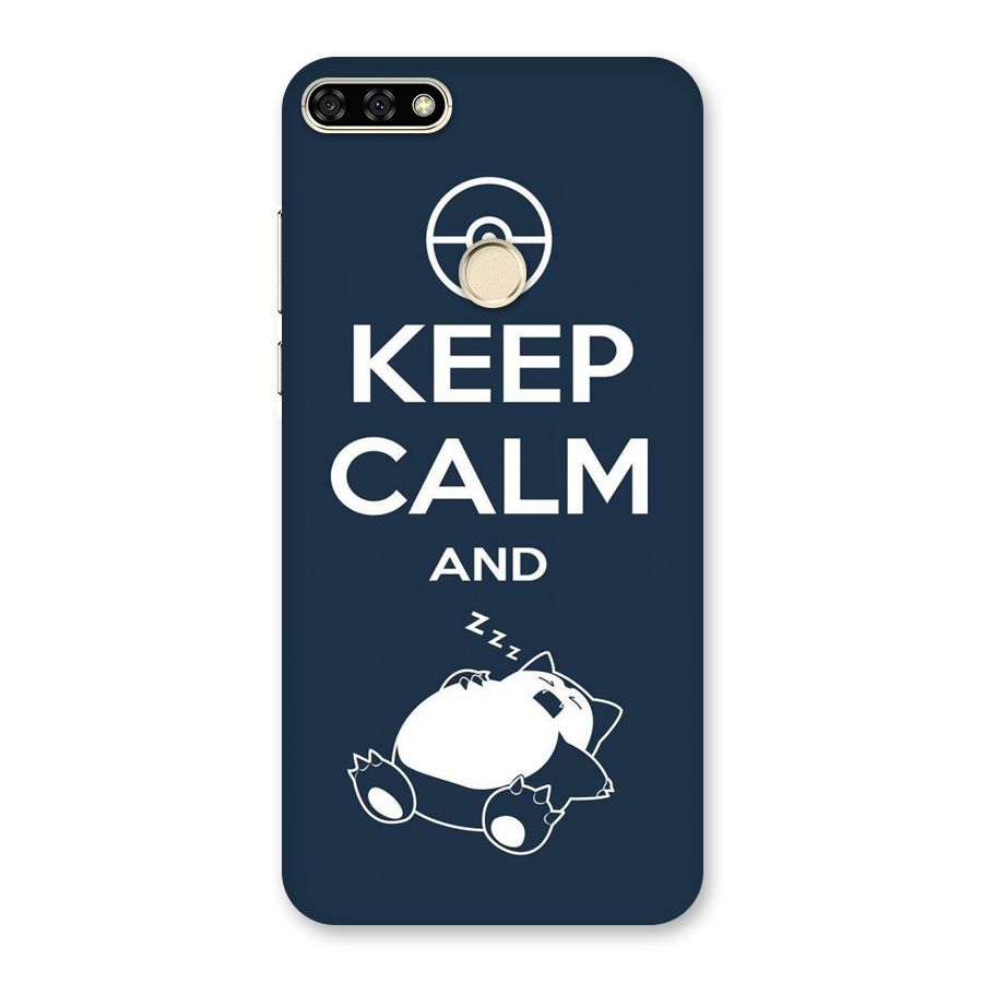 Keep Calm and Sleep Back Case for Honor 7A