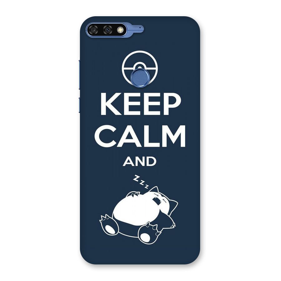 Keep Calm and Sleep Back Case for Honor 7C