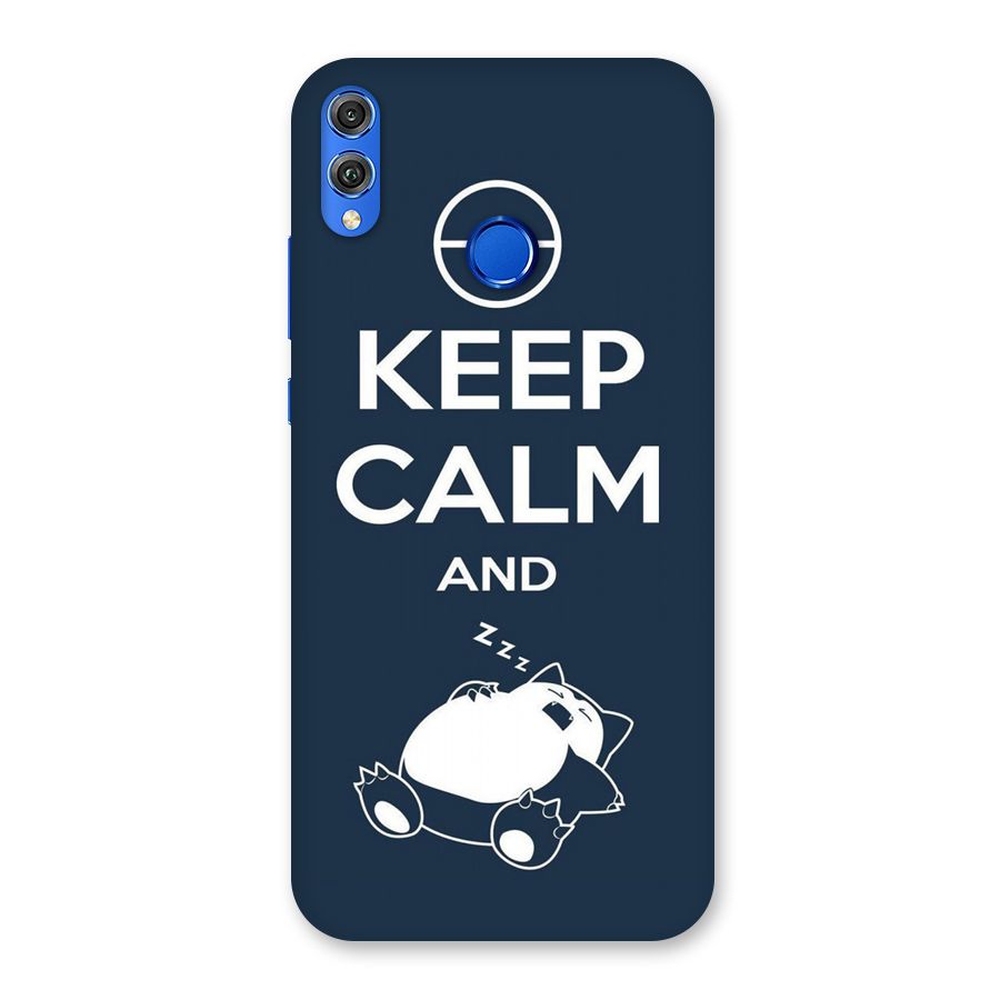 Keep Calm and Sleep Back Case for Honor 8X