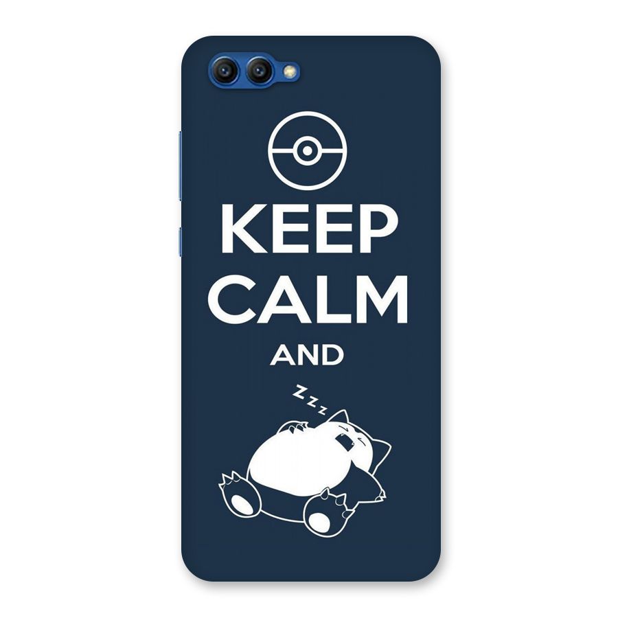 Keep Calm and Sleep Back Case for Honor View 10