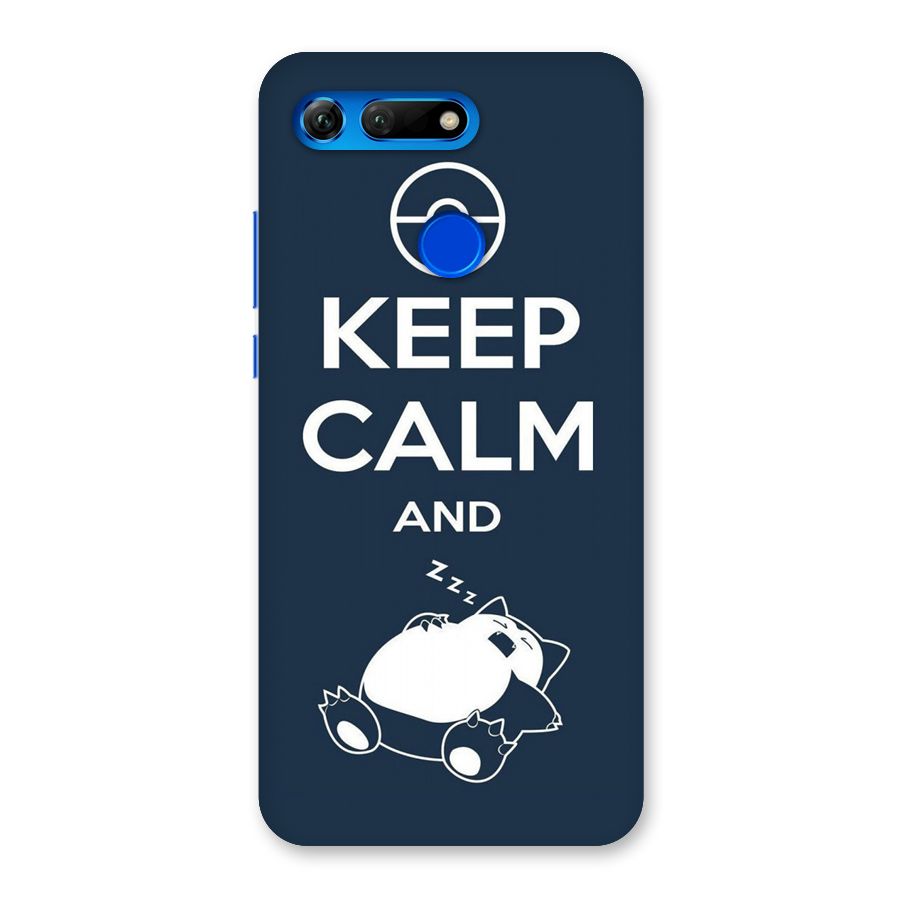 Keep Calm and Sleep Back Case for Honor View 20