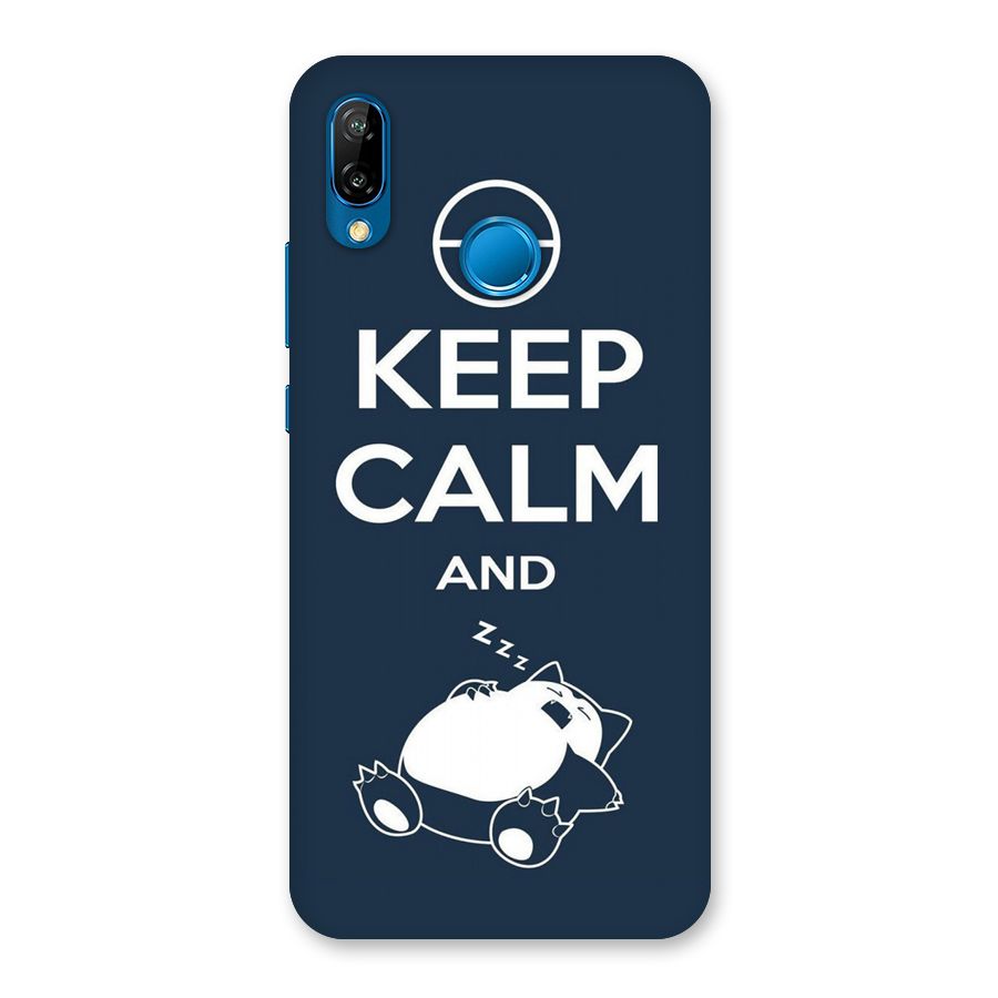 Keep Calm and Sleep Back Case for Huawei P20 Lite