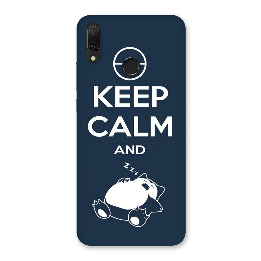 Keep Calm and Sleep Back Case for Huawei Y9 (2019)
