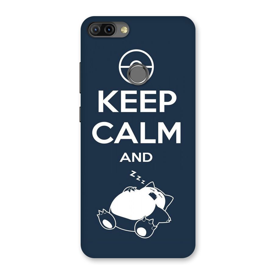Keep Calm and Sleep Back Case for Infinix Hot 6 Pro