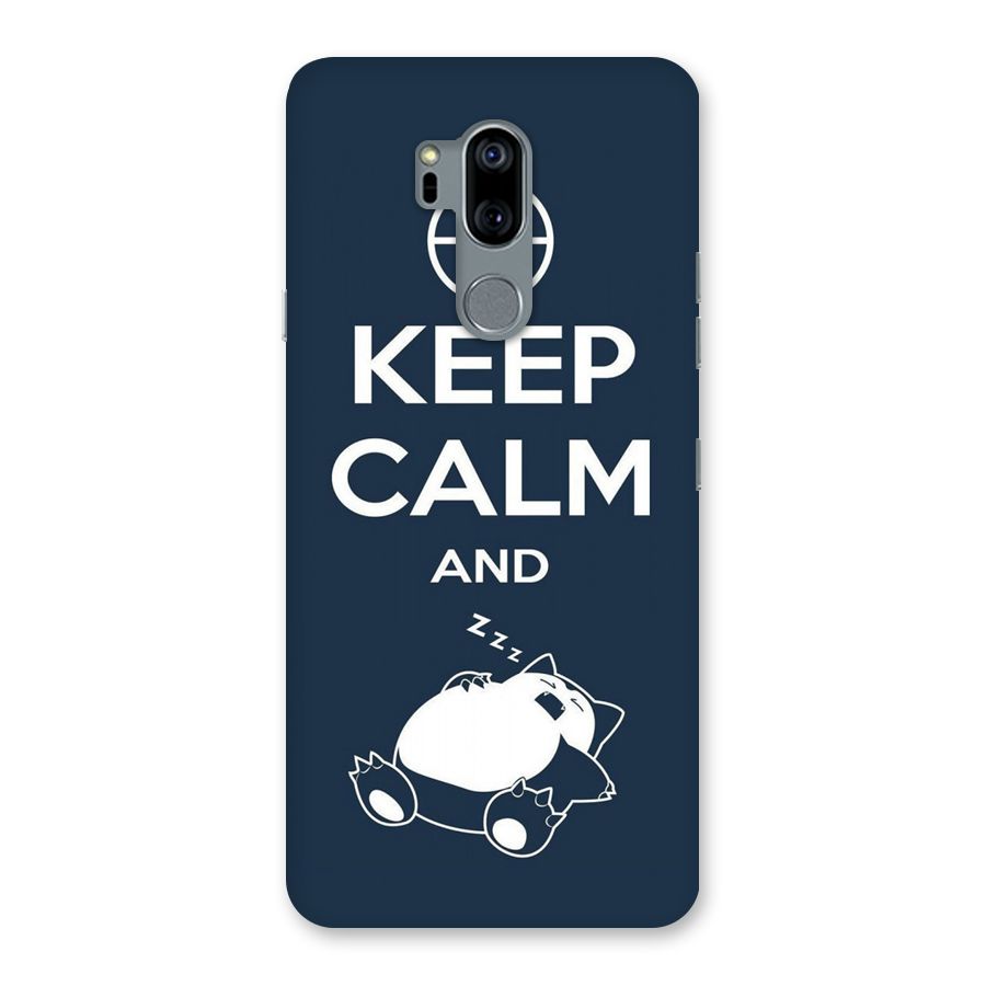 Keep Calm and Sleep Back Case for LG G7