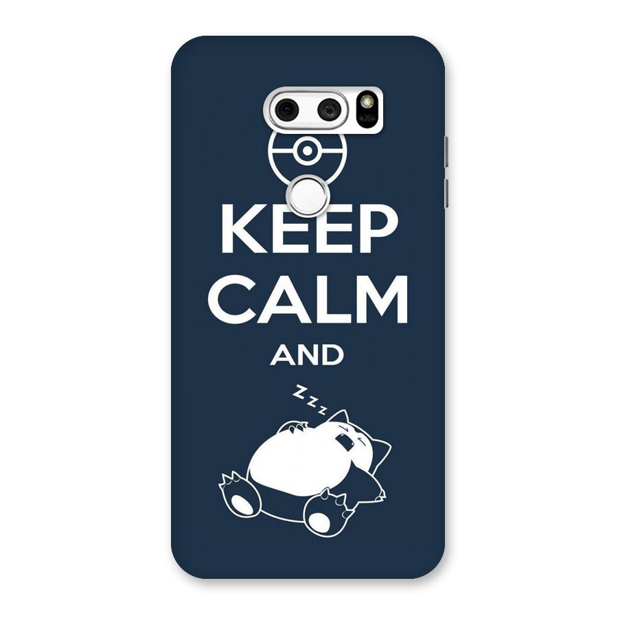 Keep Calm and Sleep Back Case for LG V30
