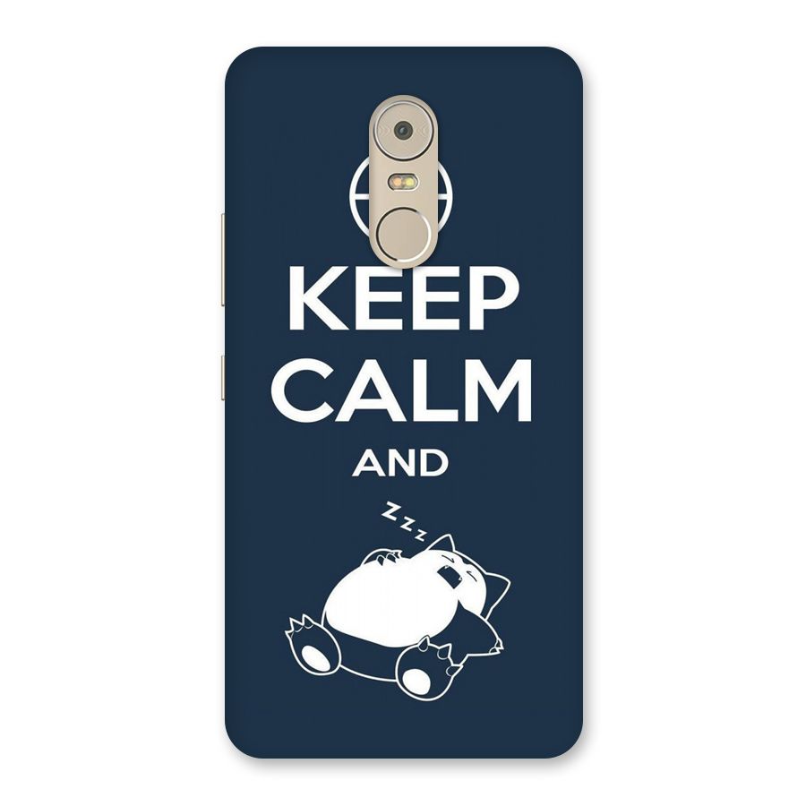 Keep Calm and Sleep Back Case for Lenovo K6 Note
