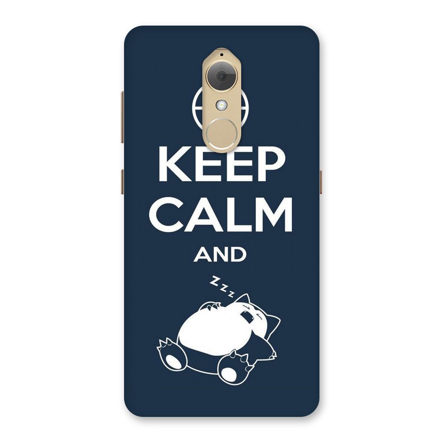 Keep Calm and Sleep Back Case for Lenovo K8