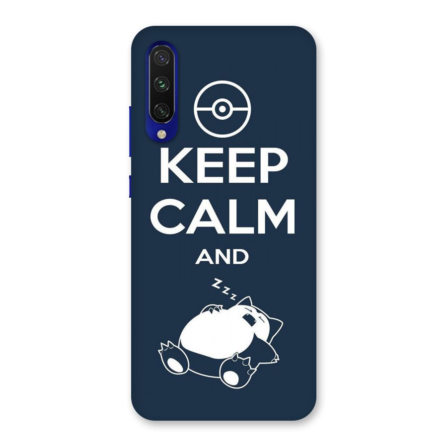 Keep Calm and Sleep Back Case for Mi A3