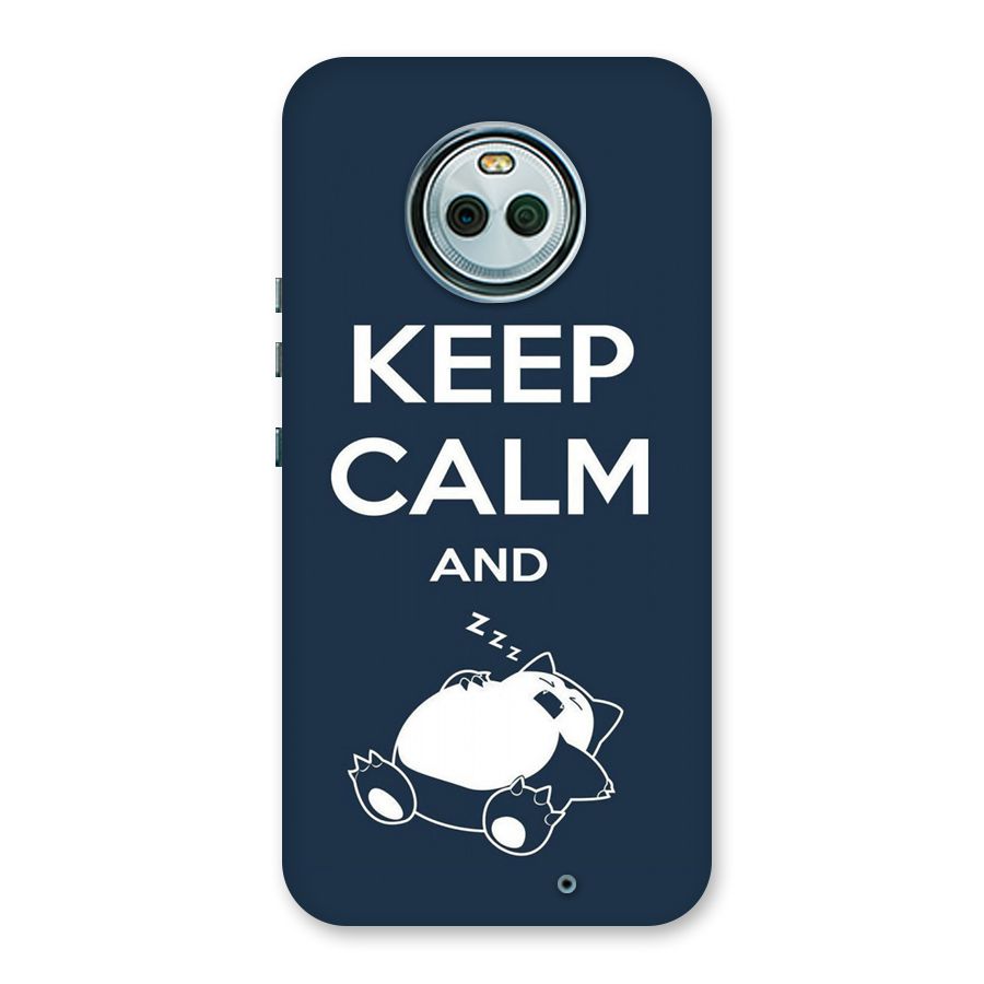 Keep Calm and Sleep Back Case for Moto X4