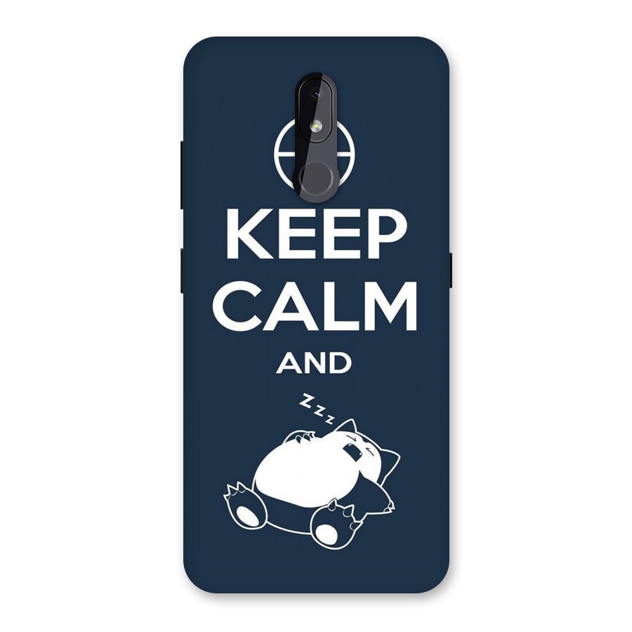 Keep Calm and Sleep Back Case for Nokia 3.2