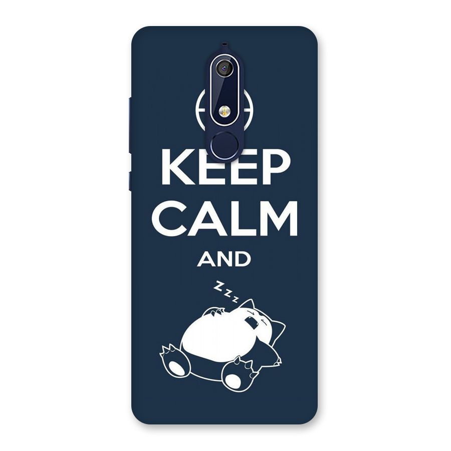Keep Calm and Sleep Back Case for Nokia 5.1