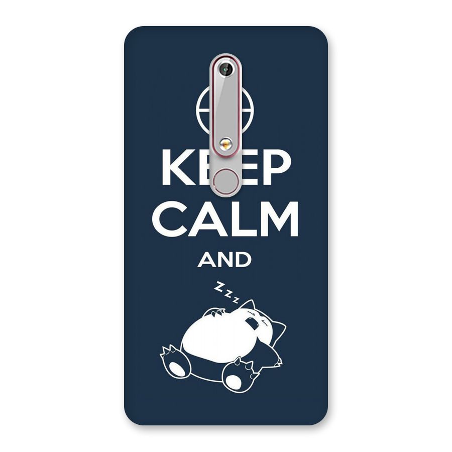 Keep Calm and Sleep Back Case for Nokia 6.1