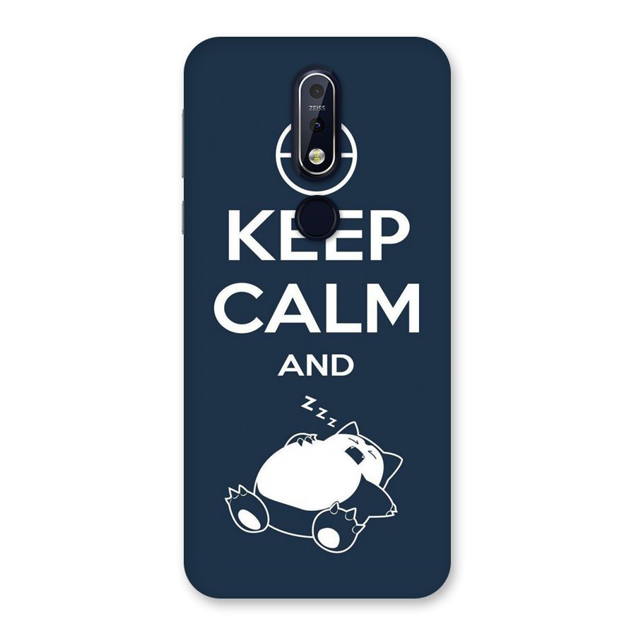 Keep Calm and Sleep Back Case for Nokia 7.1