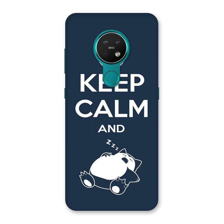 Keep Calm and Sleep Back Case for Nokia 7.2