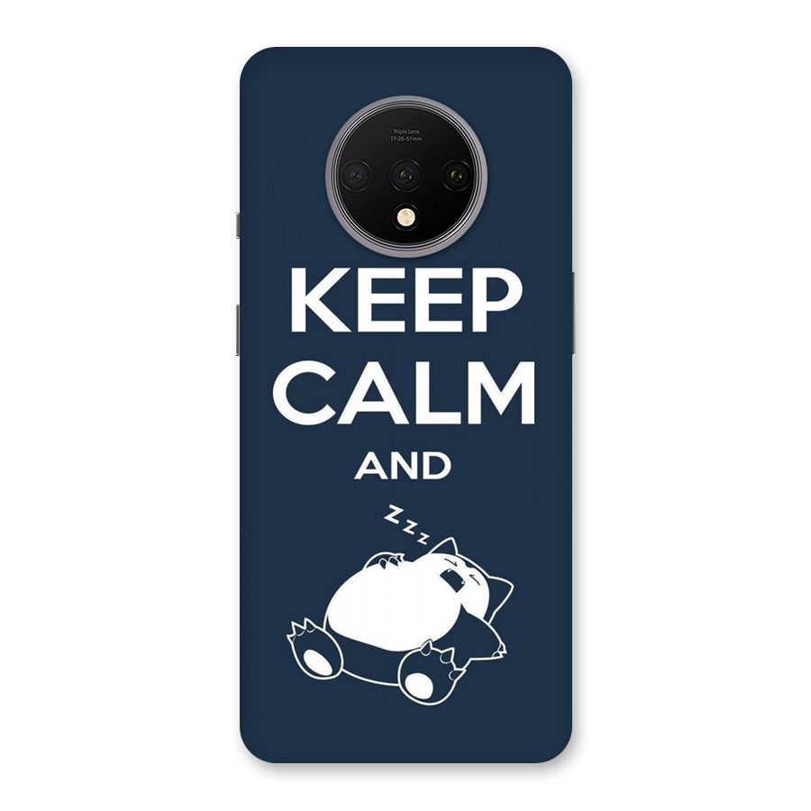 Keep Calm and Sleep Back Case for OnePlus 7T